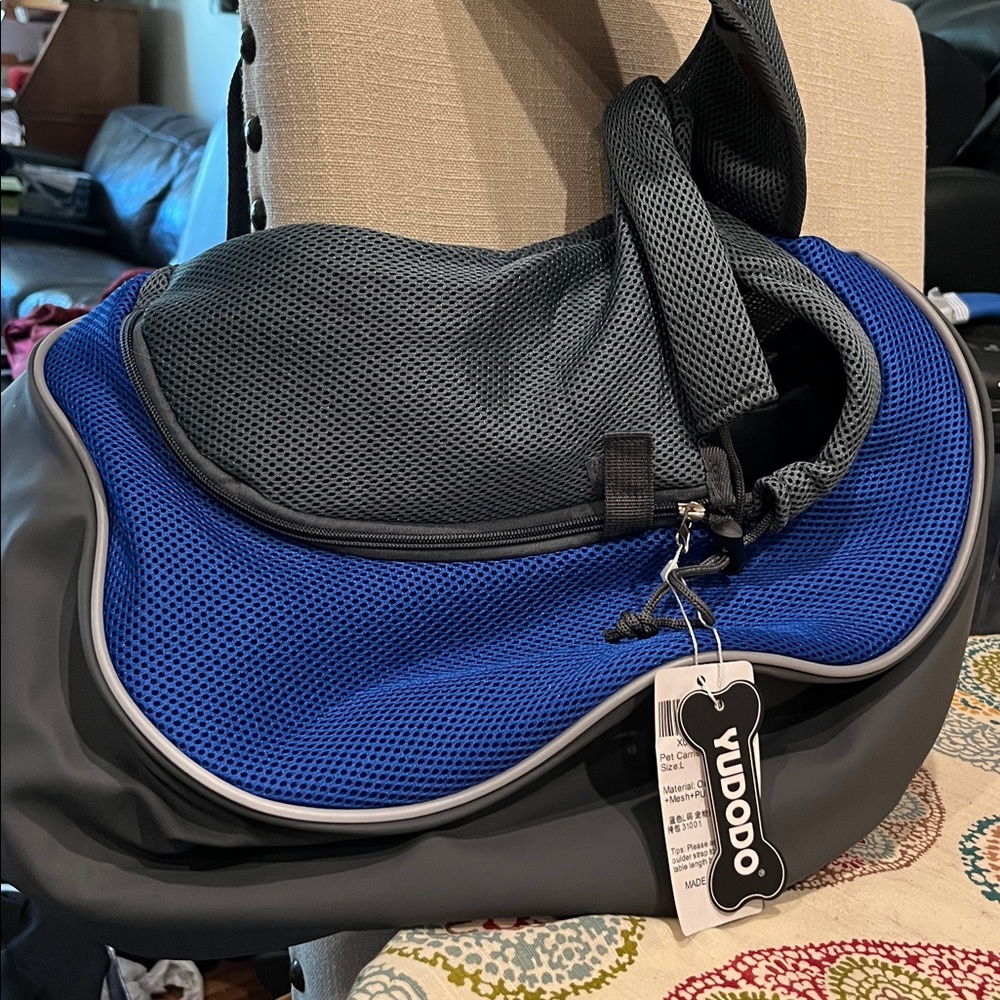 NWT YUDODO Blue Pet Sling Carrier 31001 Size L (10-15 lb) - Picture 5 of 8